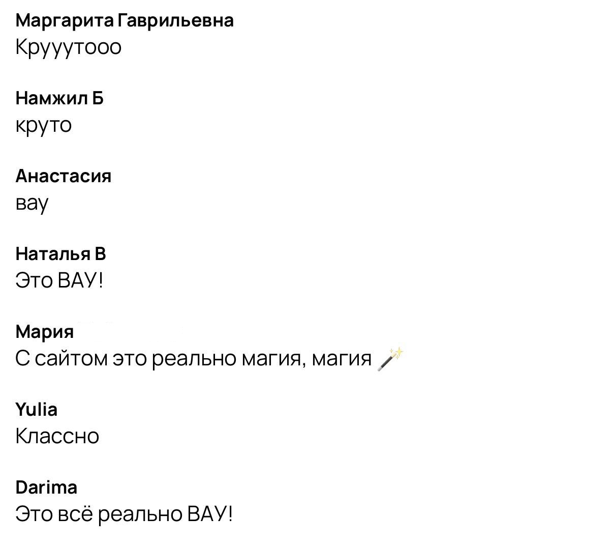 Реакции участников: с сайтом это реально магия